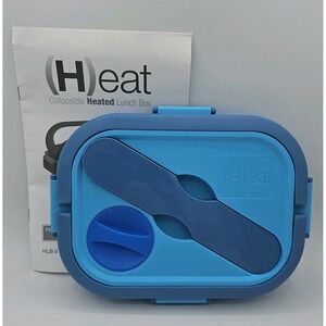*NEW* Smart Planet Silicone Collapsible Heated Lunch Box HLB-2  Open‎ Box READ